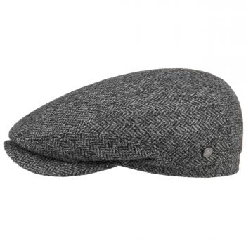 Driver Cap Wool by Lierys grey herringbone